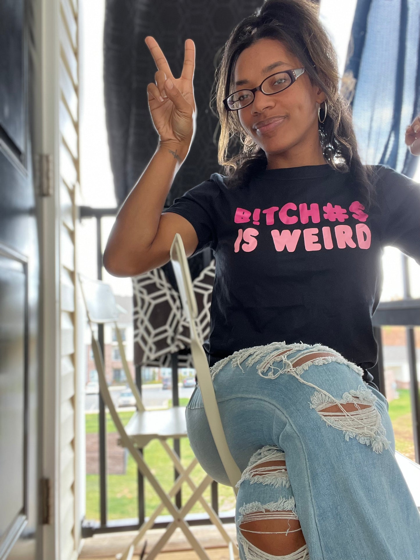 B!TCH#$ IS WEIRD hoodie