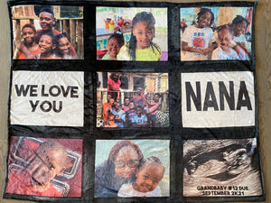 9 Panel Photo Blanket